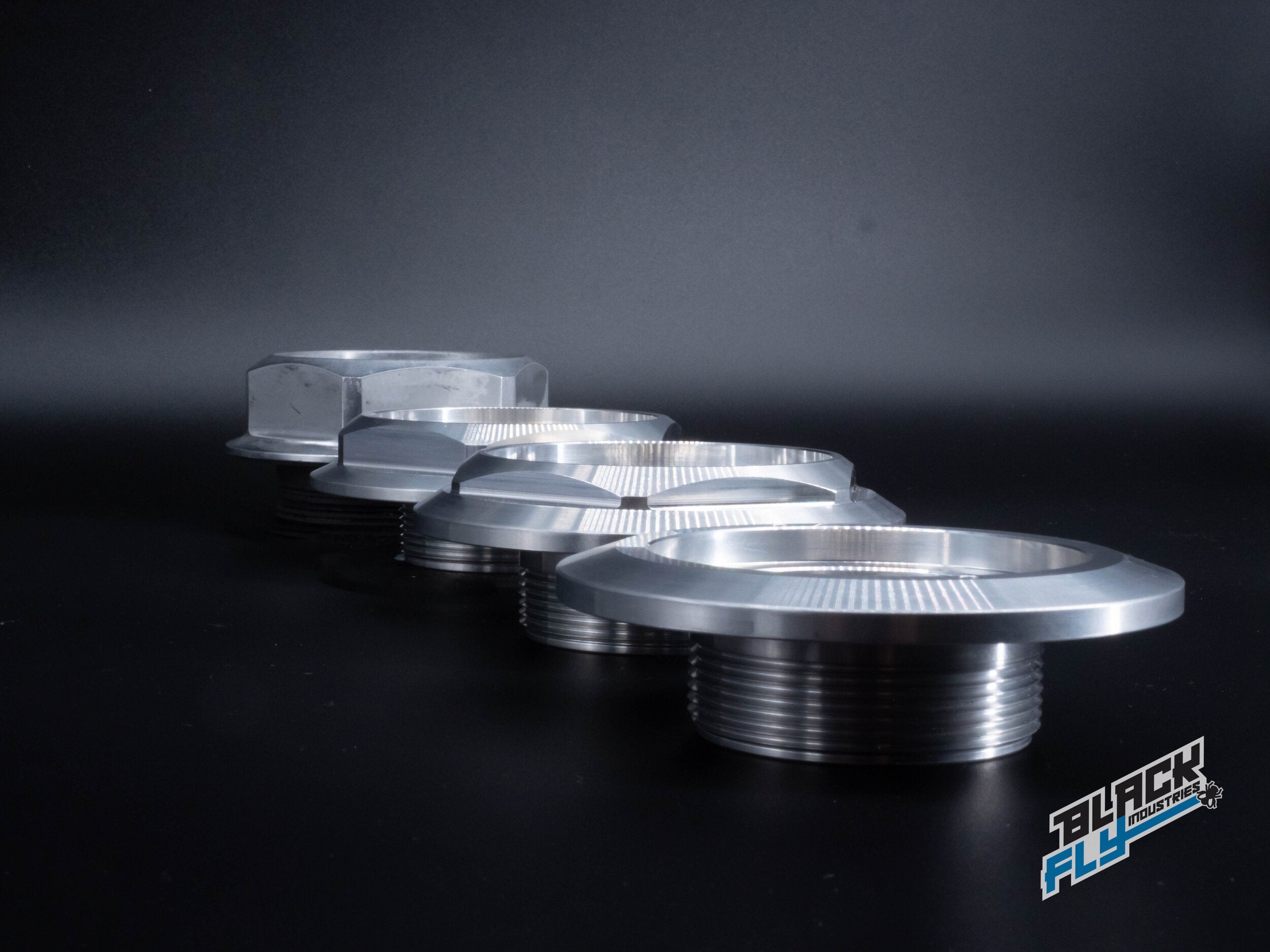 Black Fly Industries BBS 1/2 Height caps - Large Thread