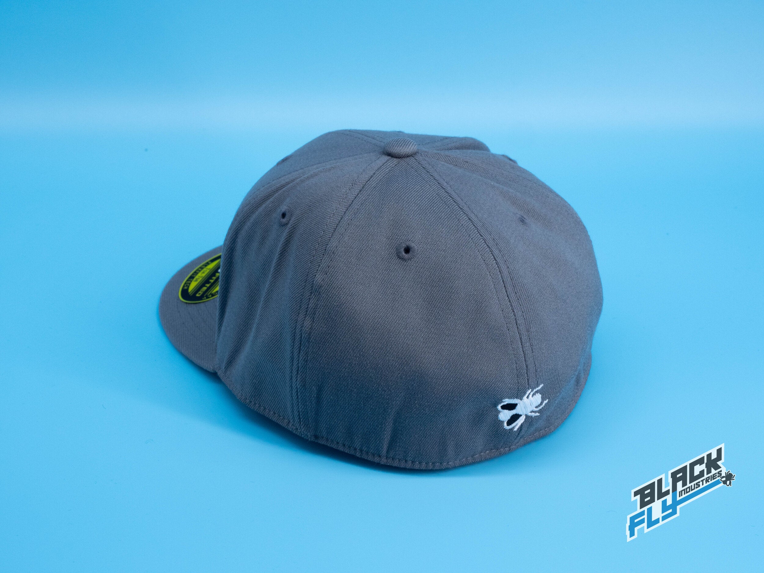 Black Fly Industries Flexfit 210 Flat Bill hat - Grey