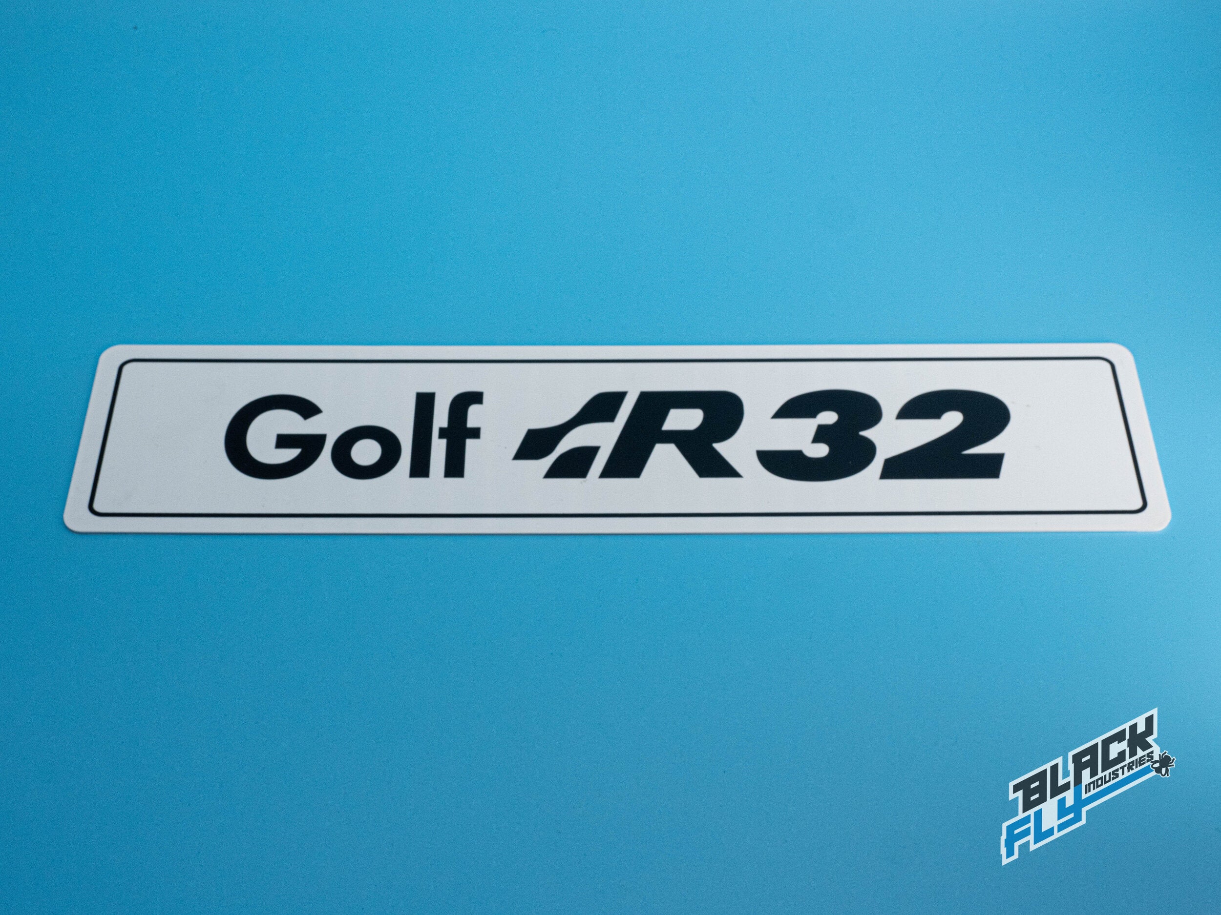VW Showroom Style Golf R32 Number Plate