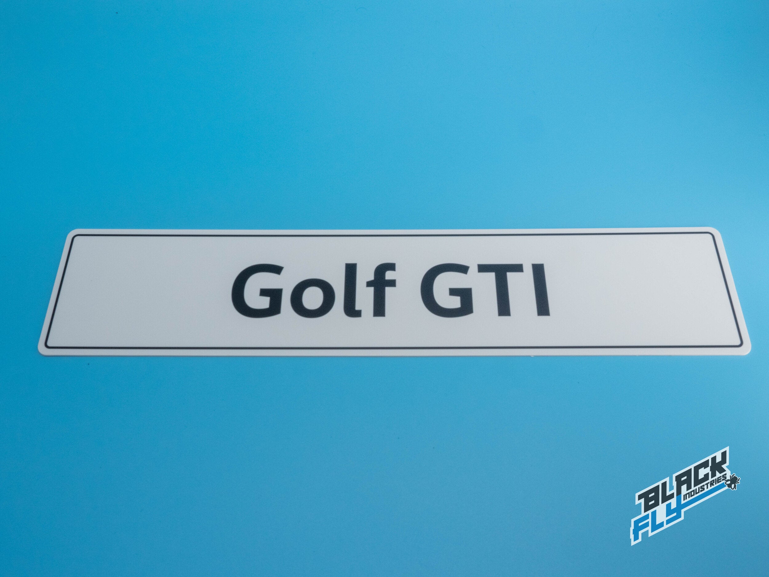 VW Showroom Style Golf GTI Number Plate