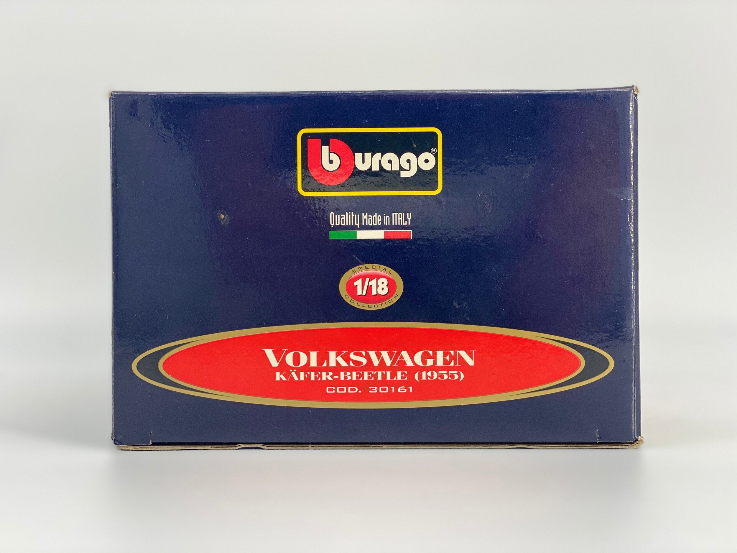 Burago Volkswagen Kafer-Beetle (1955) 1:18 Scale Special Collectible- Made in Italy