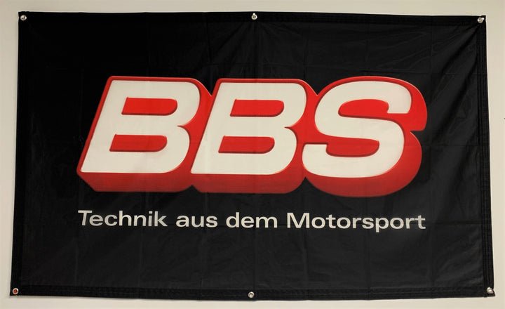CLASSIC BBS LOGO FLAG (BLACK) - 3'X5'