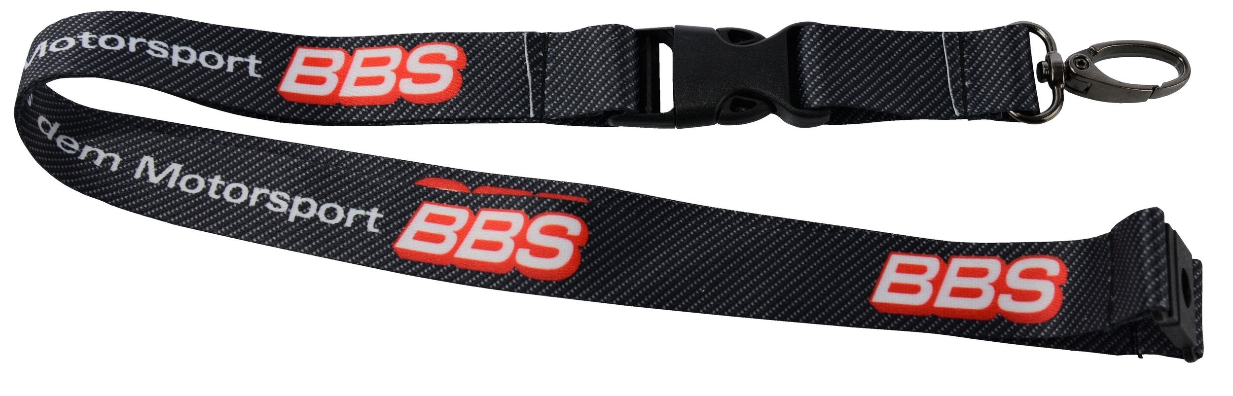 Original BBS Lanyard with logo "Technik aus dem Motorsport" motto.