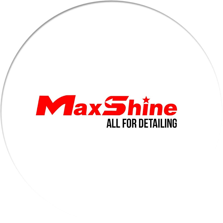 MaxShine Detailing logo in red with All for Detailing tagline.