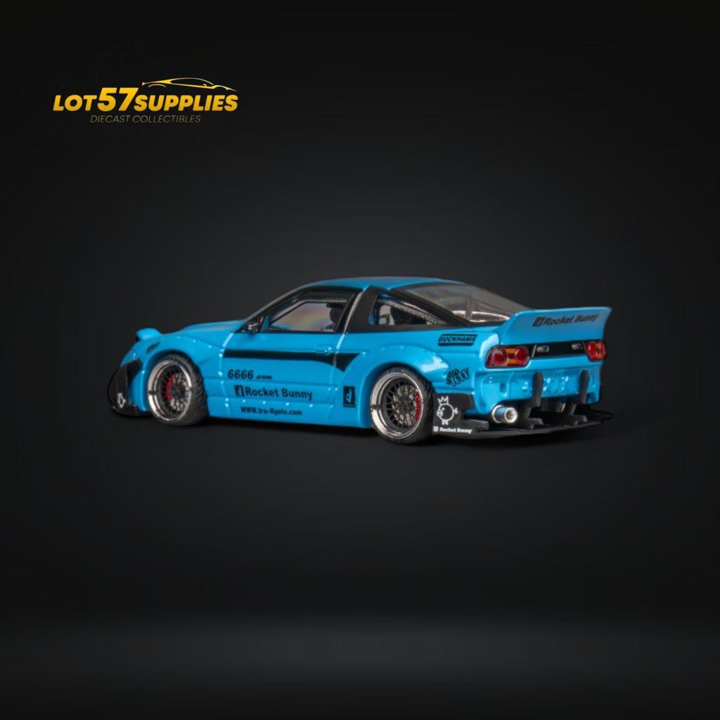MicroTurbo Nissan 180SX Pandem Rocket Bunny Baby Blue 1:64