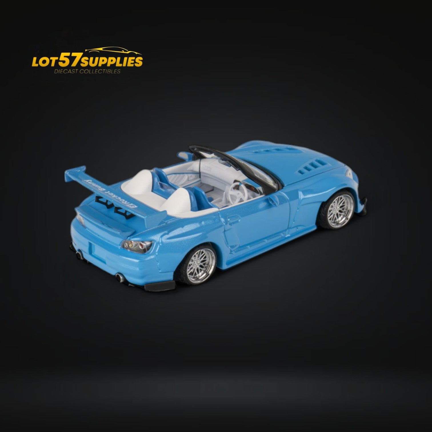 (Pre-Order) MicroTurbo Honda S2000 Custom Rocket Bunny Metallic Blue 1:64