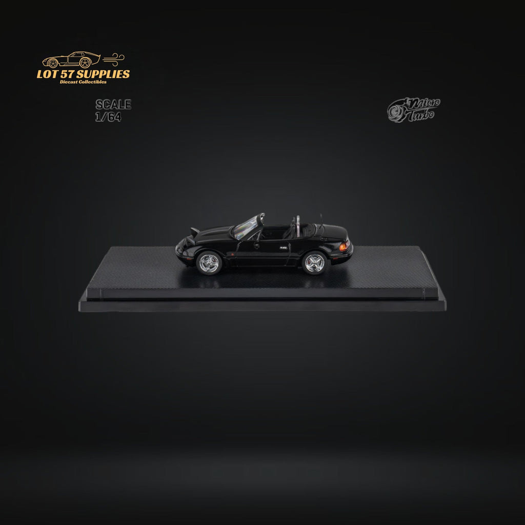 MicroTurbo Eunos Roadster MX-5 Customized Metallic Black 1:64
