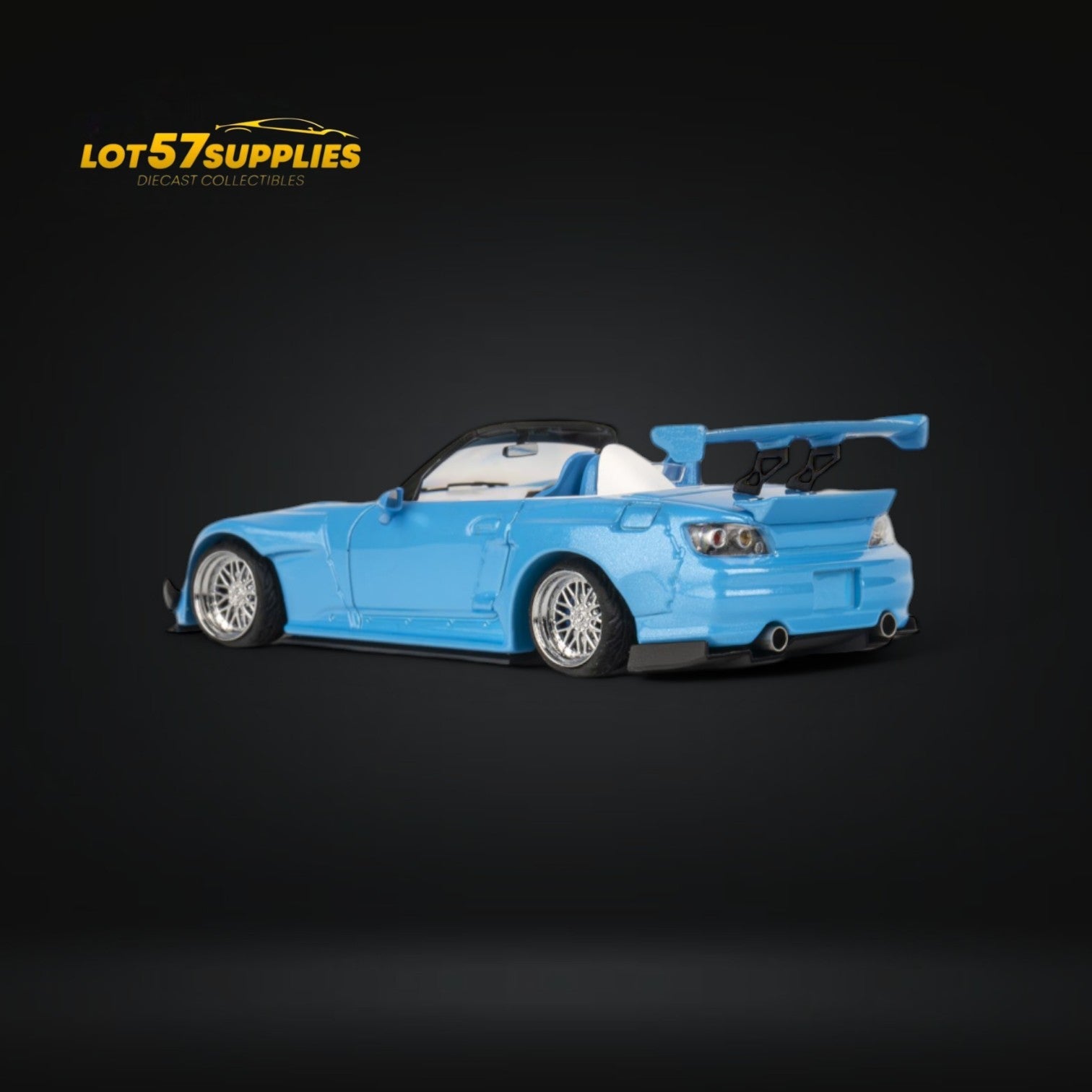 (Pre-Order) MicroTurbo Honda S2000 Custom Rocket Bunny Metallic Blue 1:64