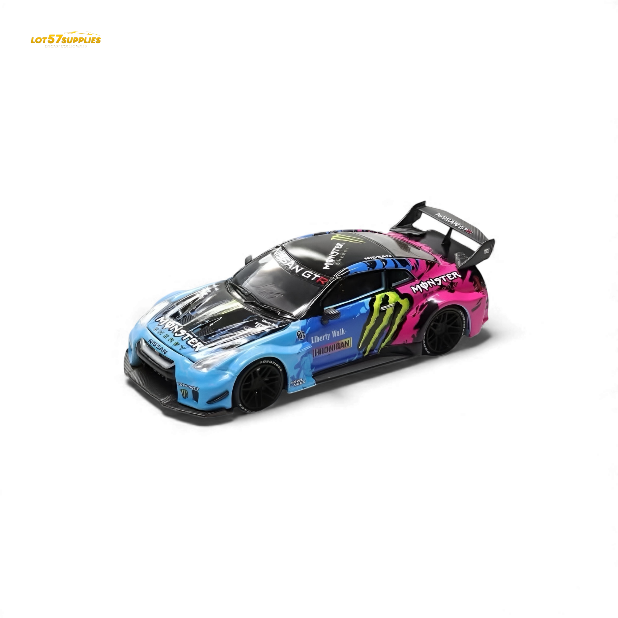 DEMON KING Auto GT-R R35 LBWK Monster Livery 1:64