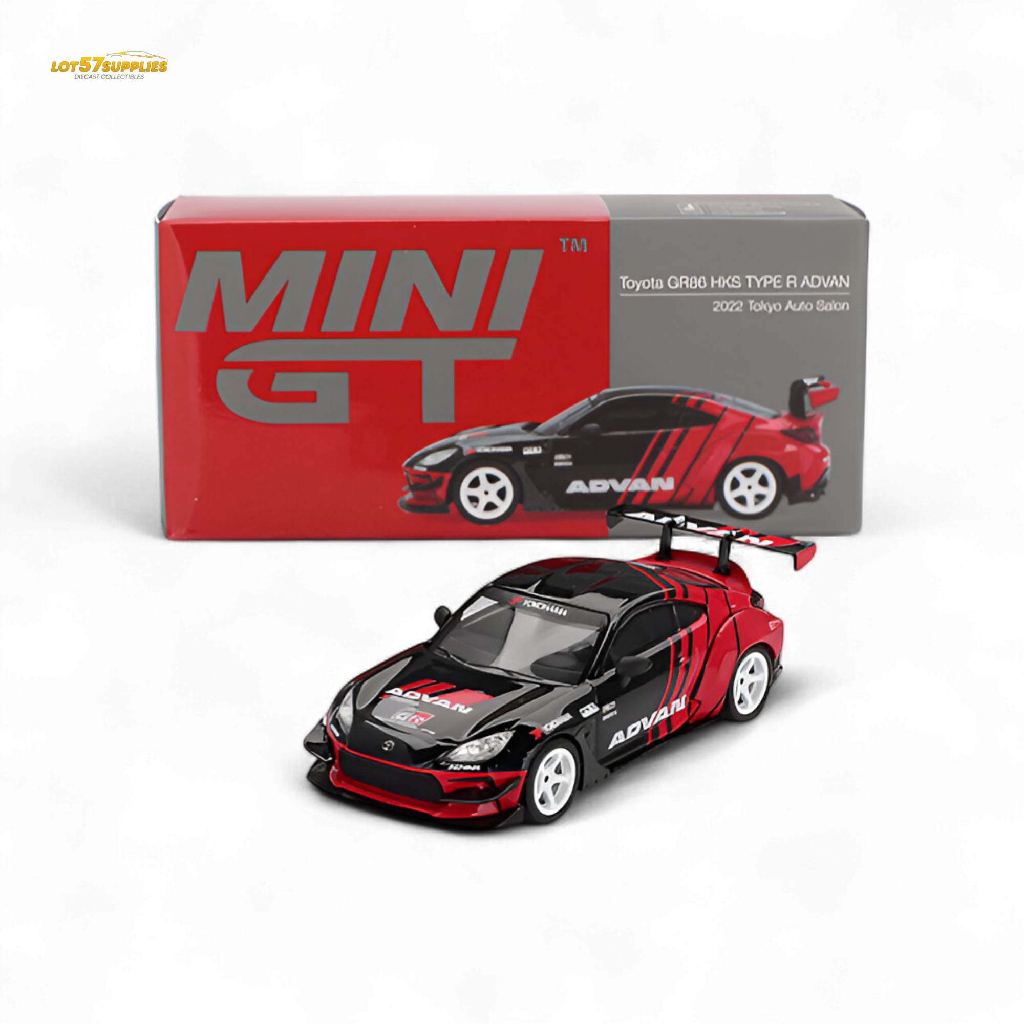Mini GT Toyota GR86 HKS ADVAN 1:64
