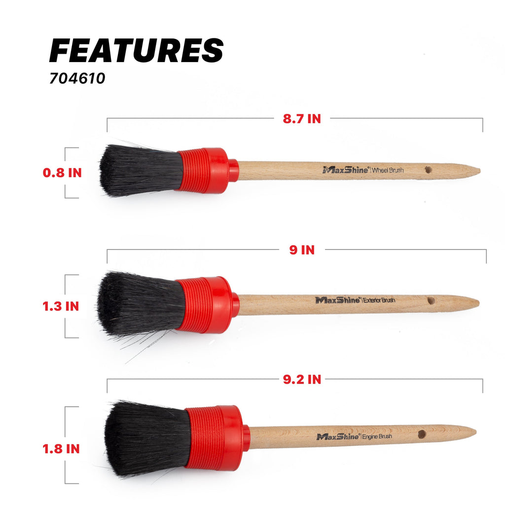 Auto Detailing Brush Set