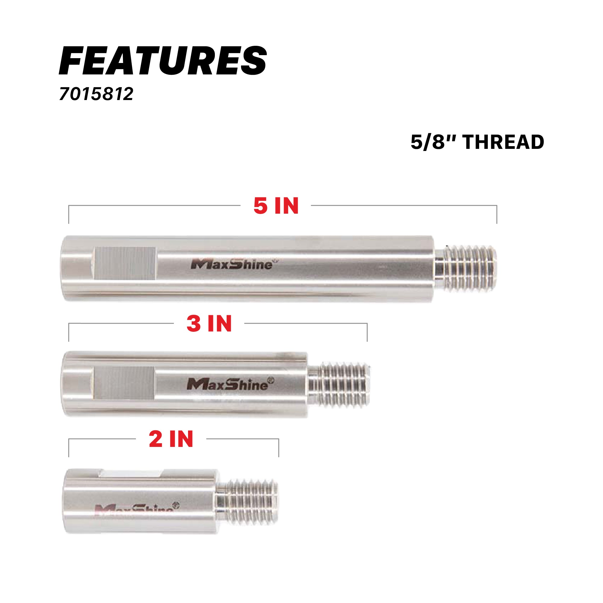 Shaft Extension Set for Rotary Polishers