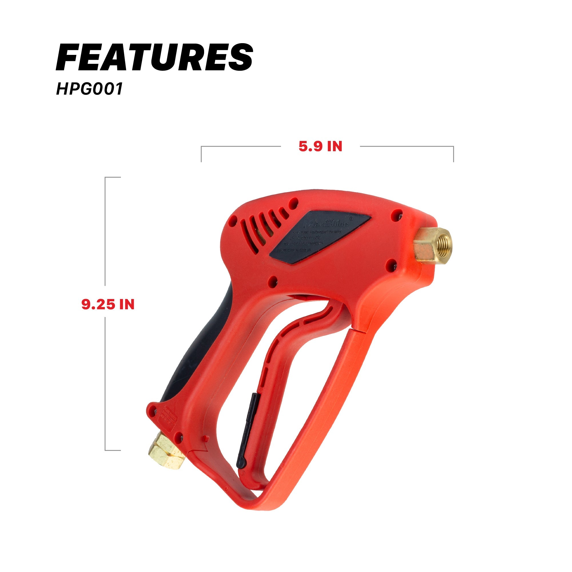 Pressure Washer Gun - Short Wand