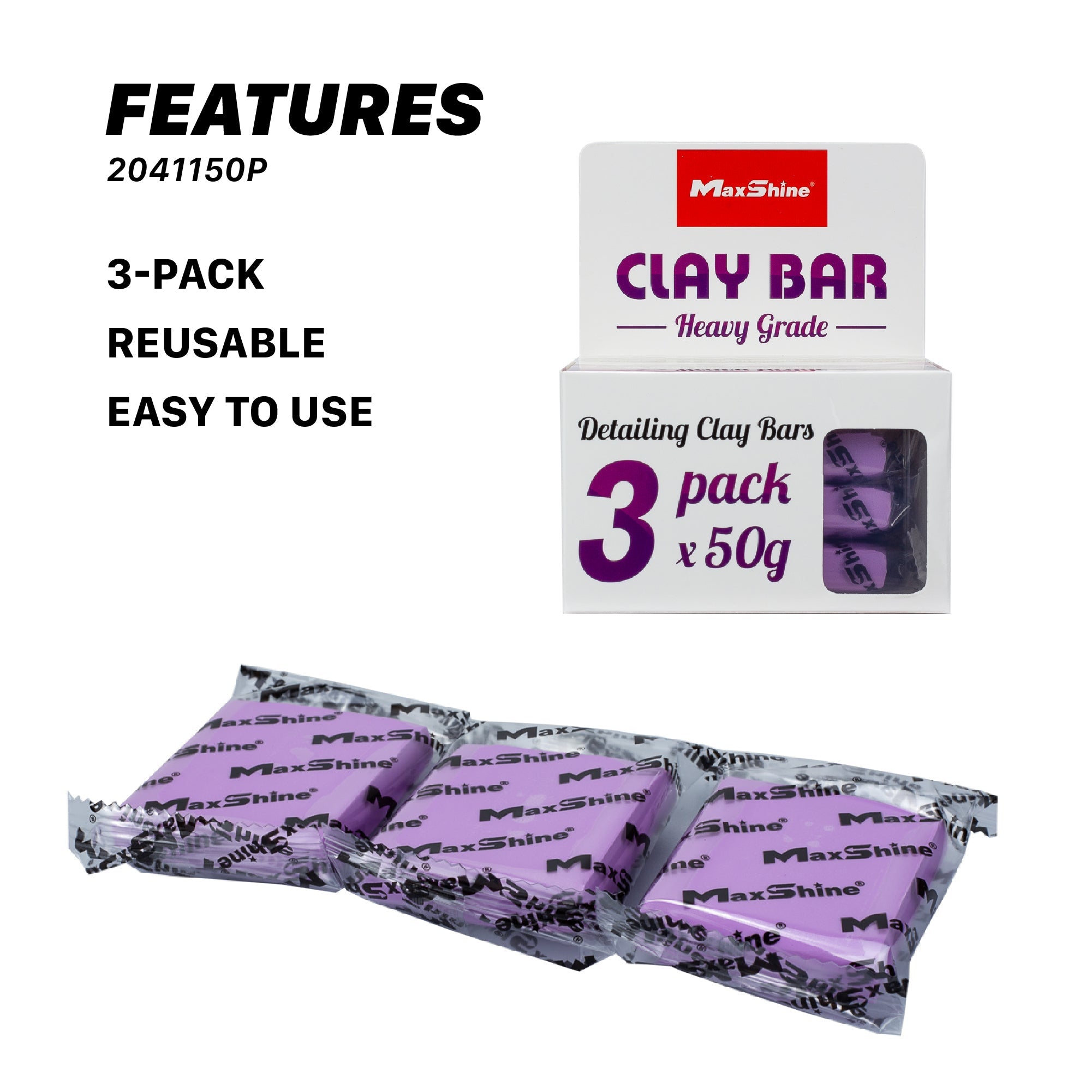 Detailing Clay Bar – 3 Pack