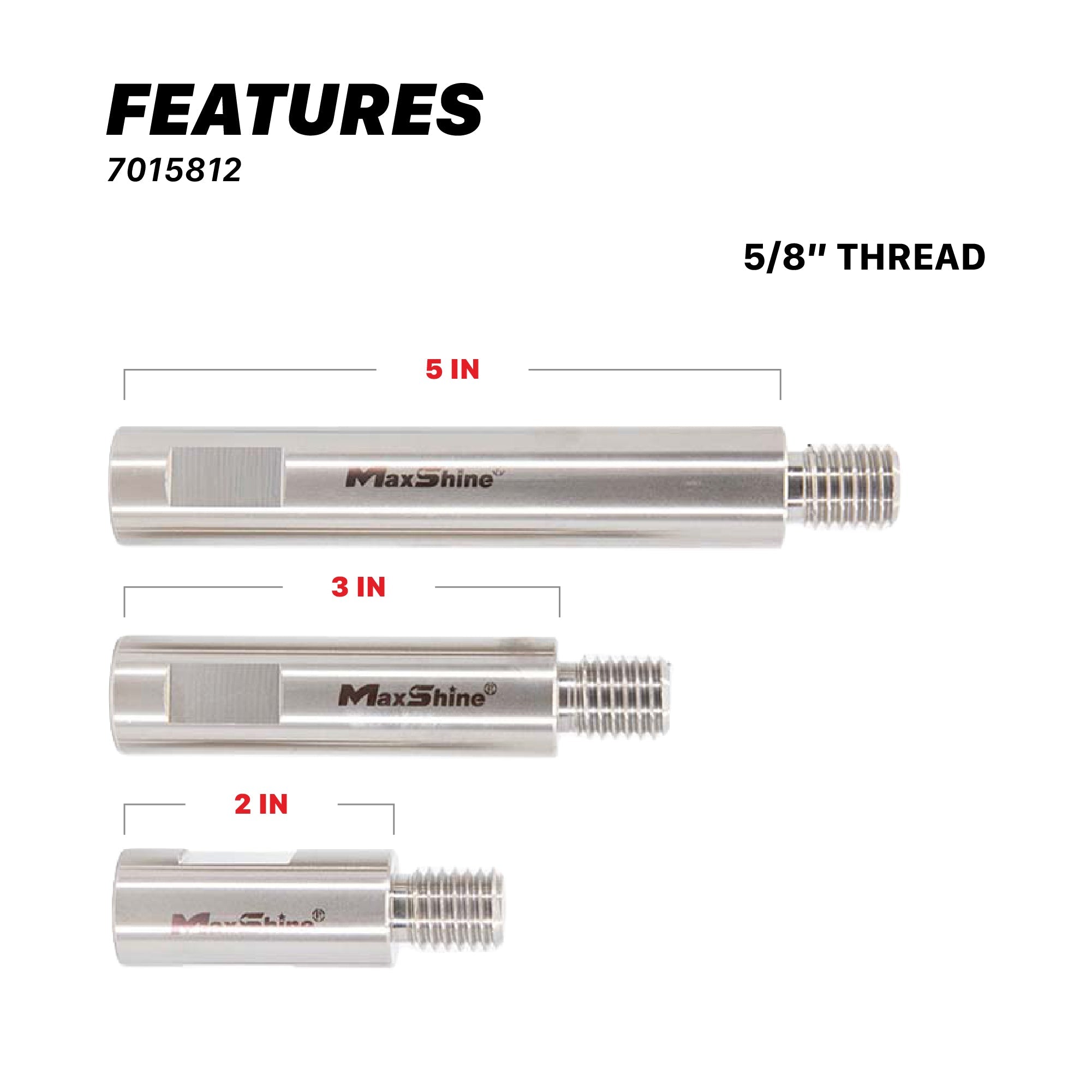 Shaft Extension Set for Rotary Polishers