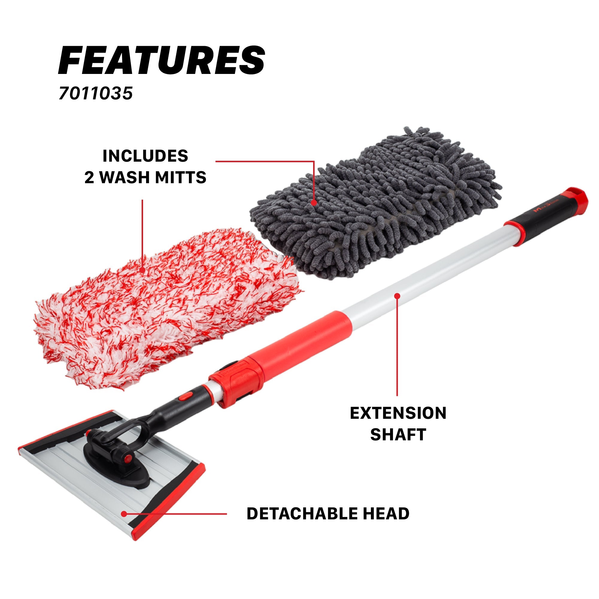 Car Wash Tool | IncrediStick – Extendable Microfiber Wash Mitt