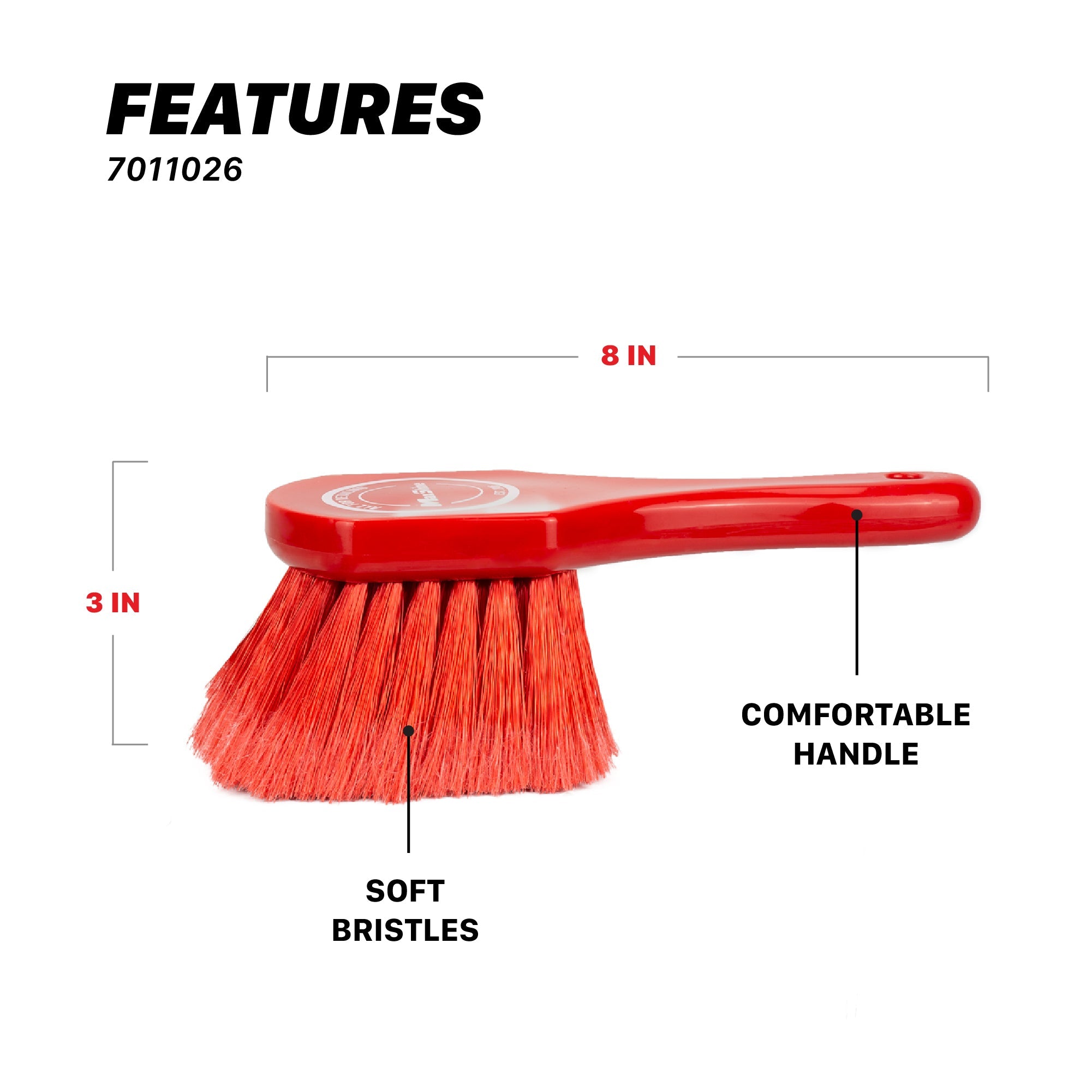 Car Wheel Brush | Exterior Surface and Wheel Cleaning Brush