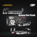 MicroTurbo HINO 300 Custom Flatbed Truck 1:64