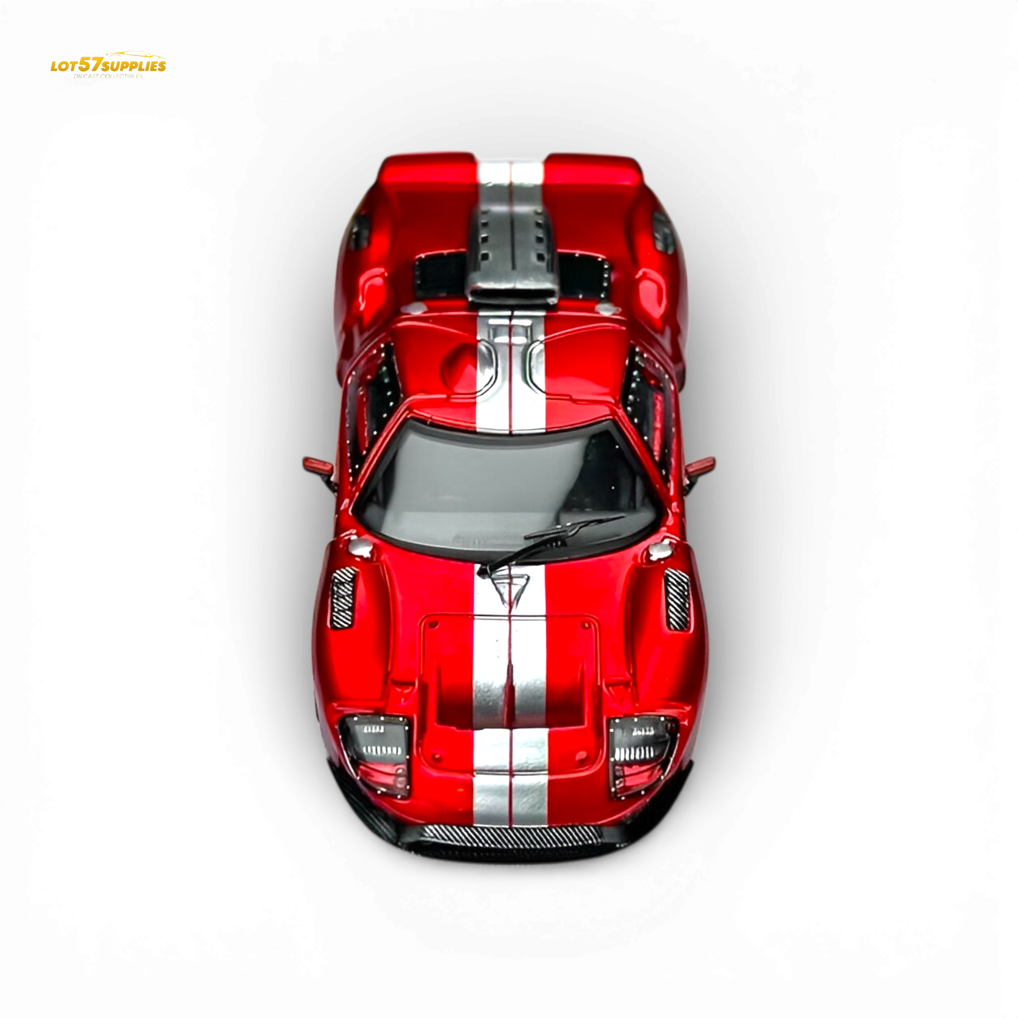 Rhino Model Ford GT40 Transparent Red 1:64