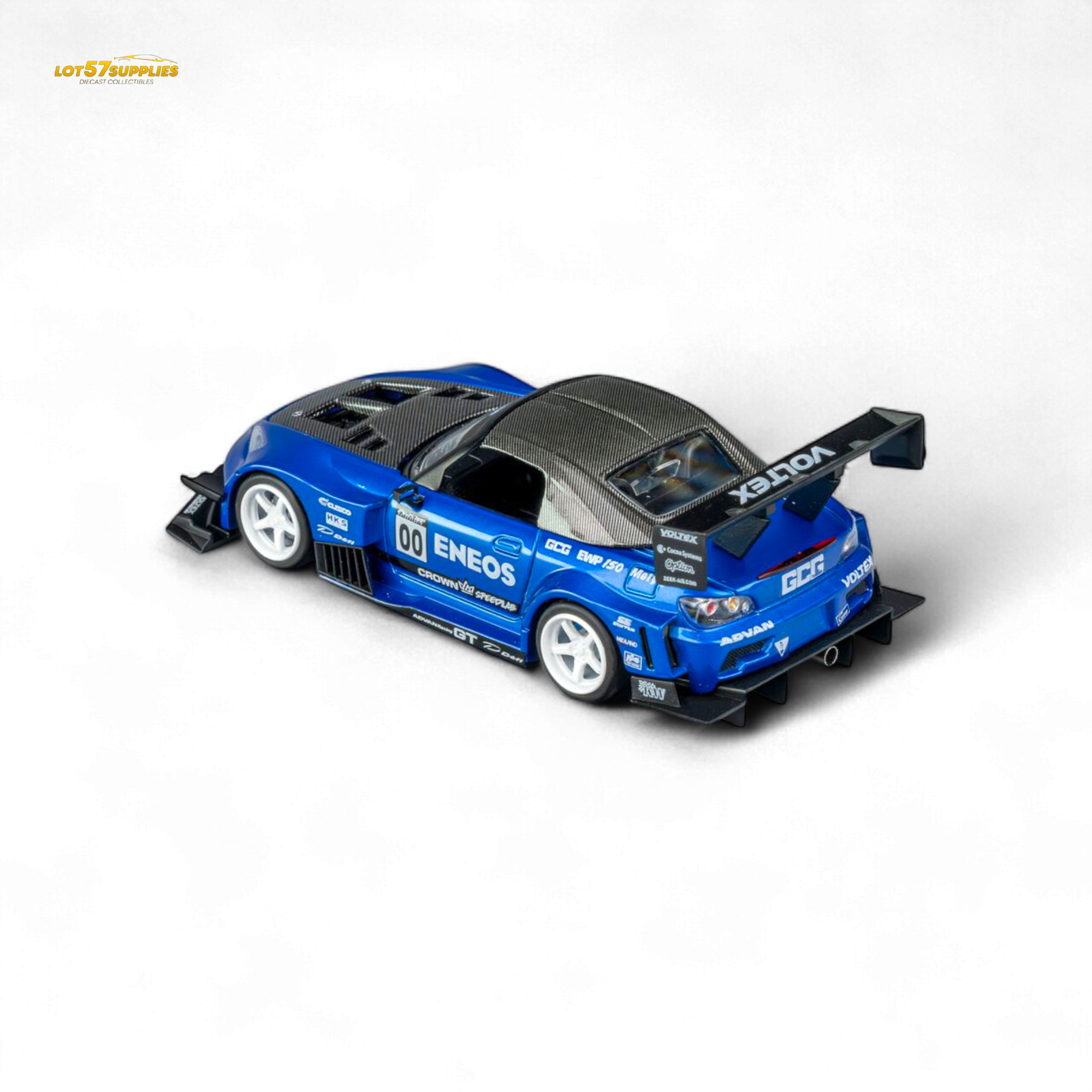 MicroTurbo Honda S2000 ENEOS #00 TOP FUEL - Candy Blue 1:64