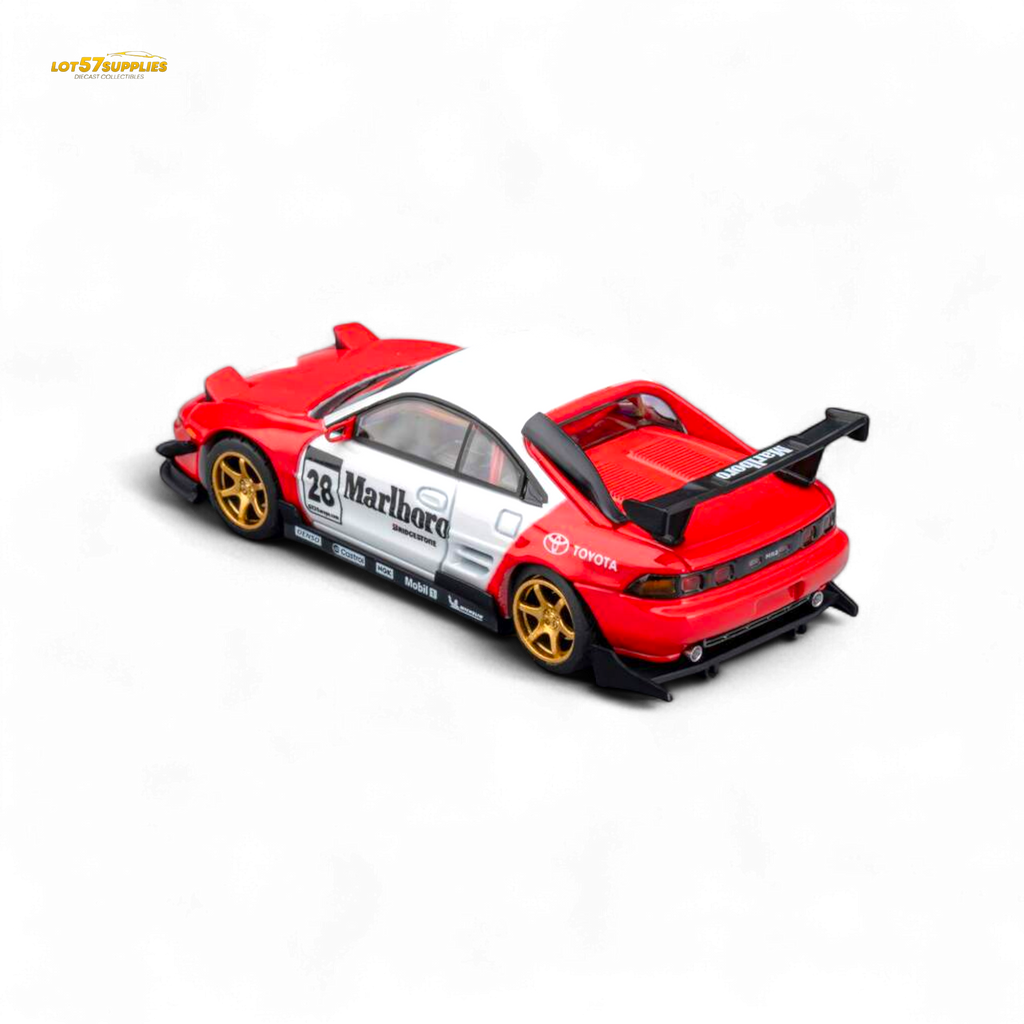 (Pre-Order) MicroTurbo Toyota MR2 Red & White Racing Livery 1:64