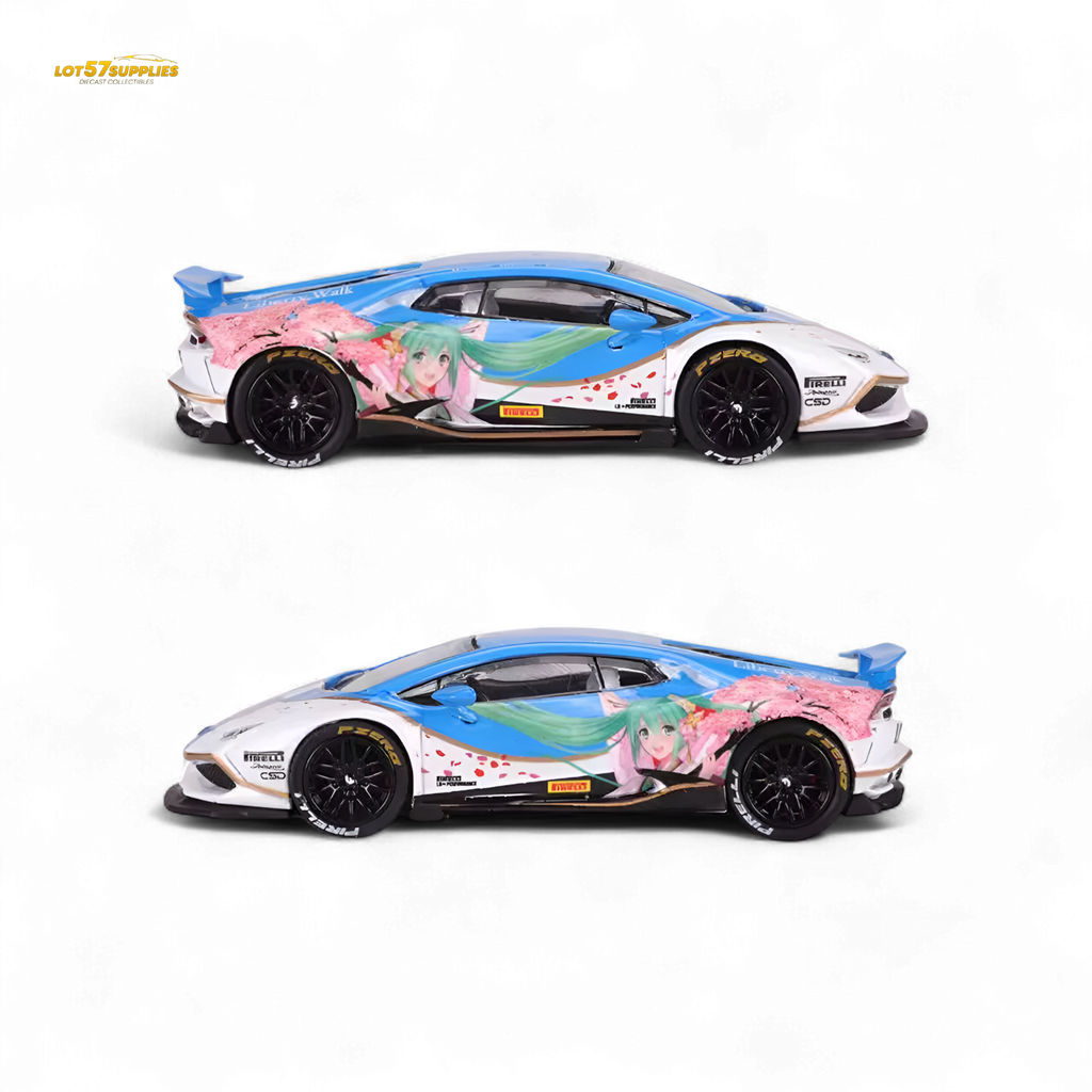 King Model Lamborghini Huracan LP610 Hatsune Blue 1:64