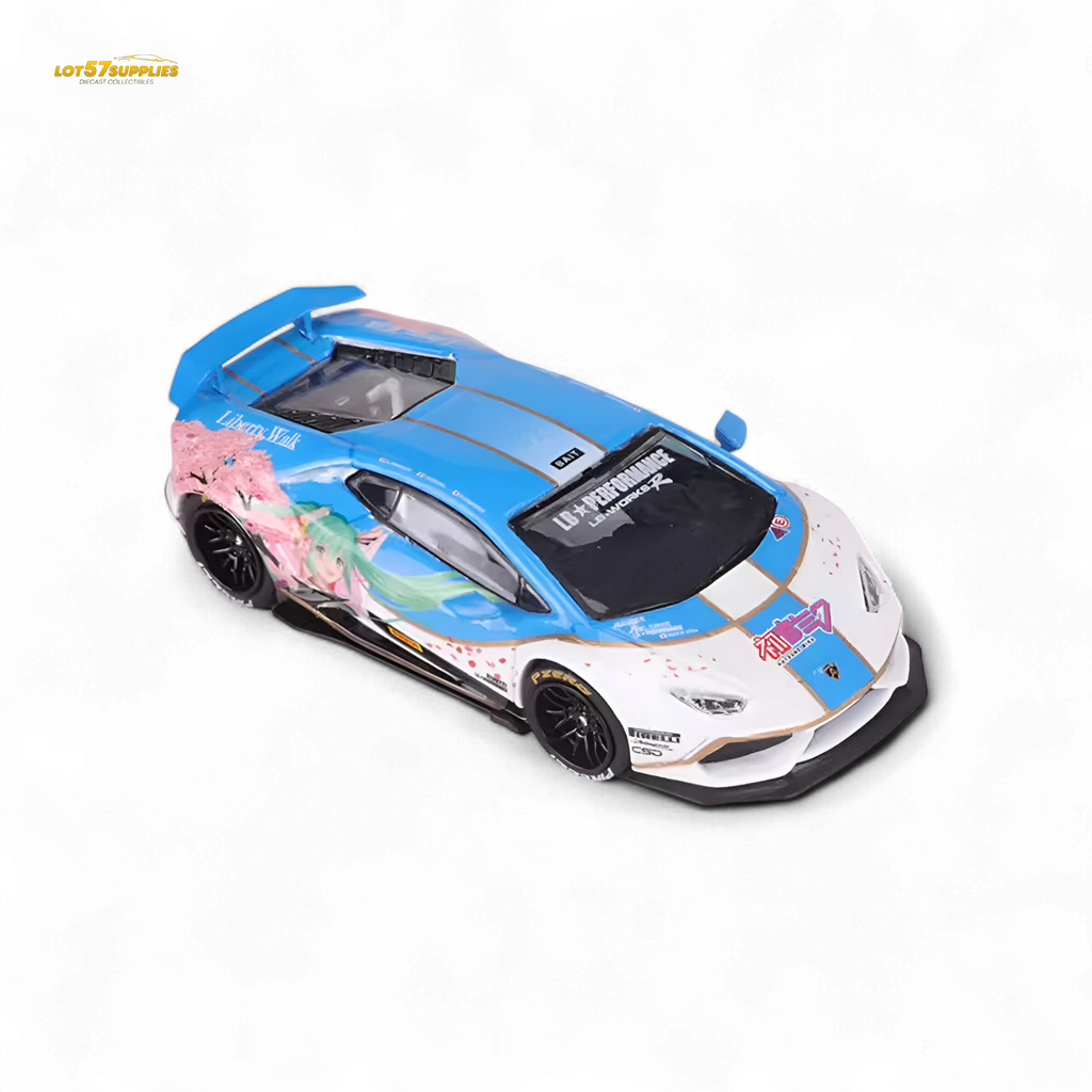 King Model Lamborghini Huracan LP610 Hatsune Blue 1:64