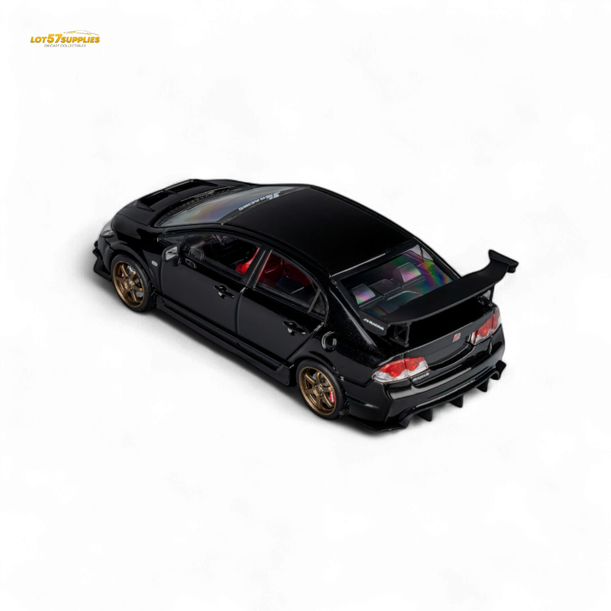 MicroTurbo FD2 J'S Racing Metallic Black 1:64