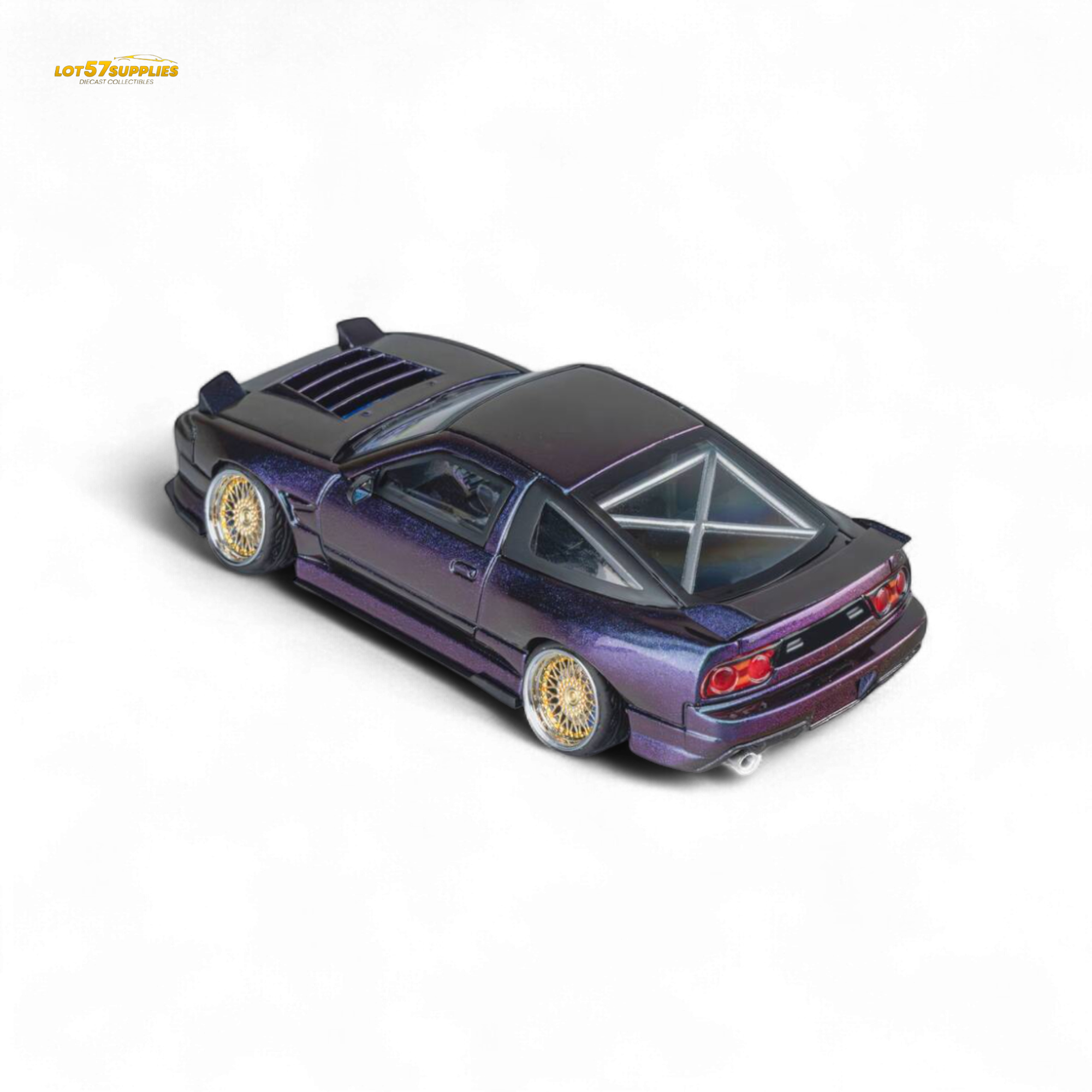 MicroTurbo Nissan 180SX Spirit Rei Purple Chameleon 1:64