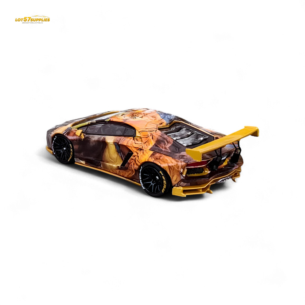 King Model Lamborghini Aventador LP700-4 Tiger Racing 1:64