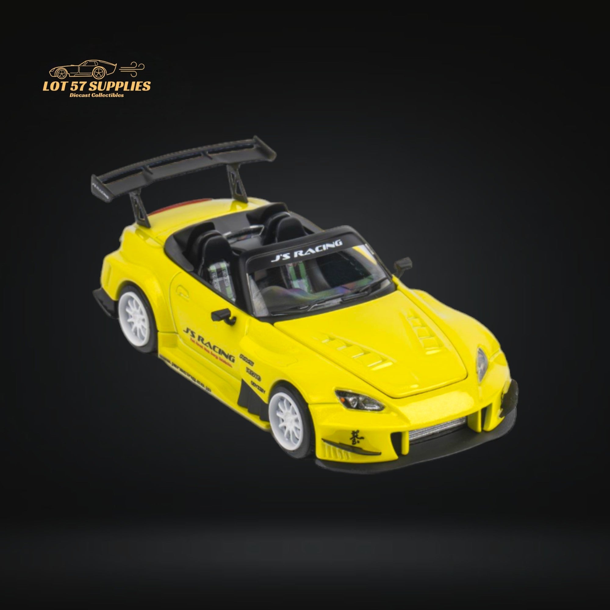 MicroTurbo Honda S2000 JS Racing Indy Yellow Pearl 1:64
