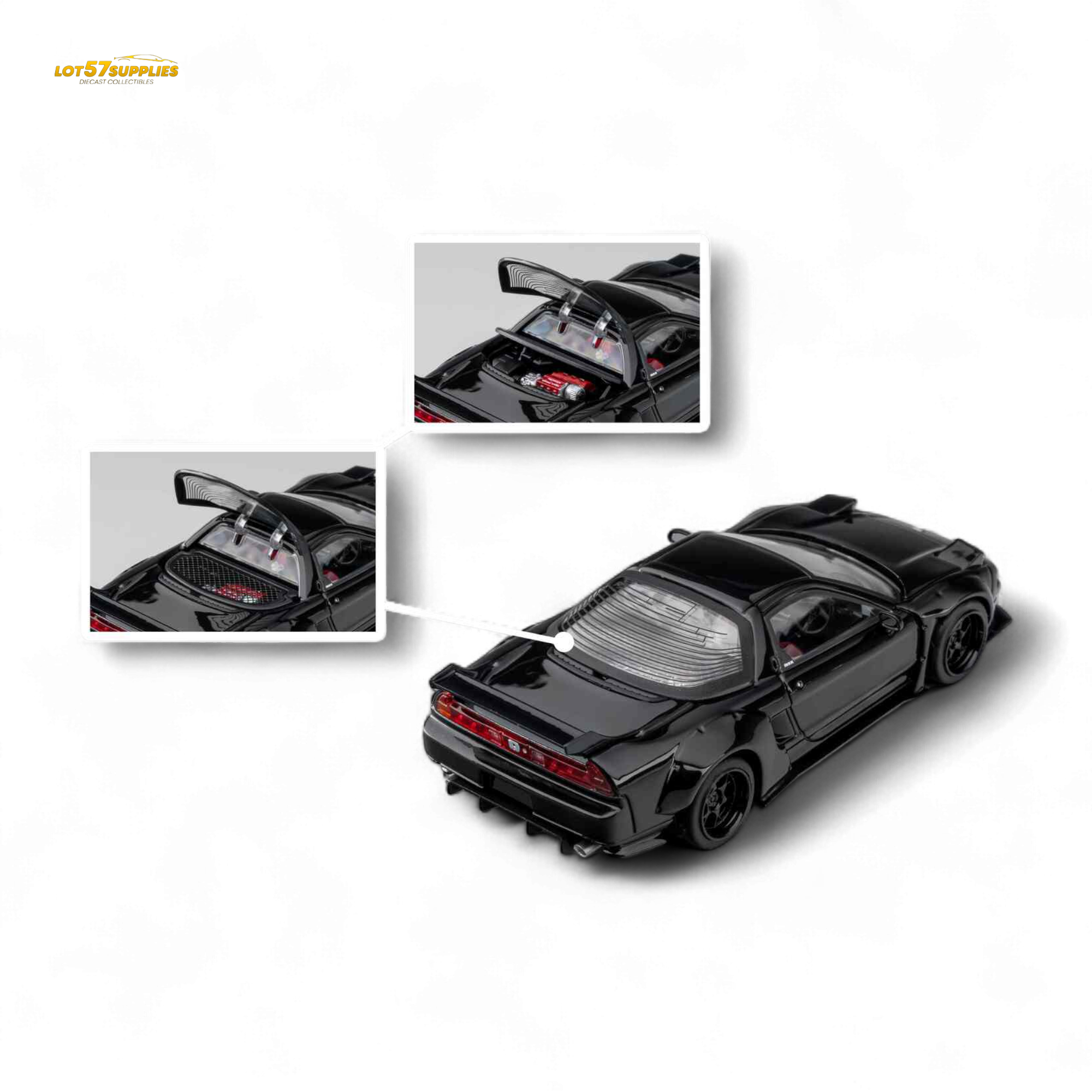MicroTurbo NSX-R WideBody - Gloss Black 1:64