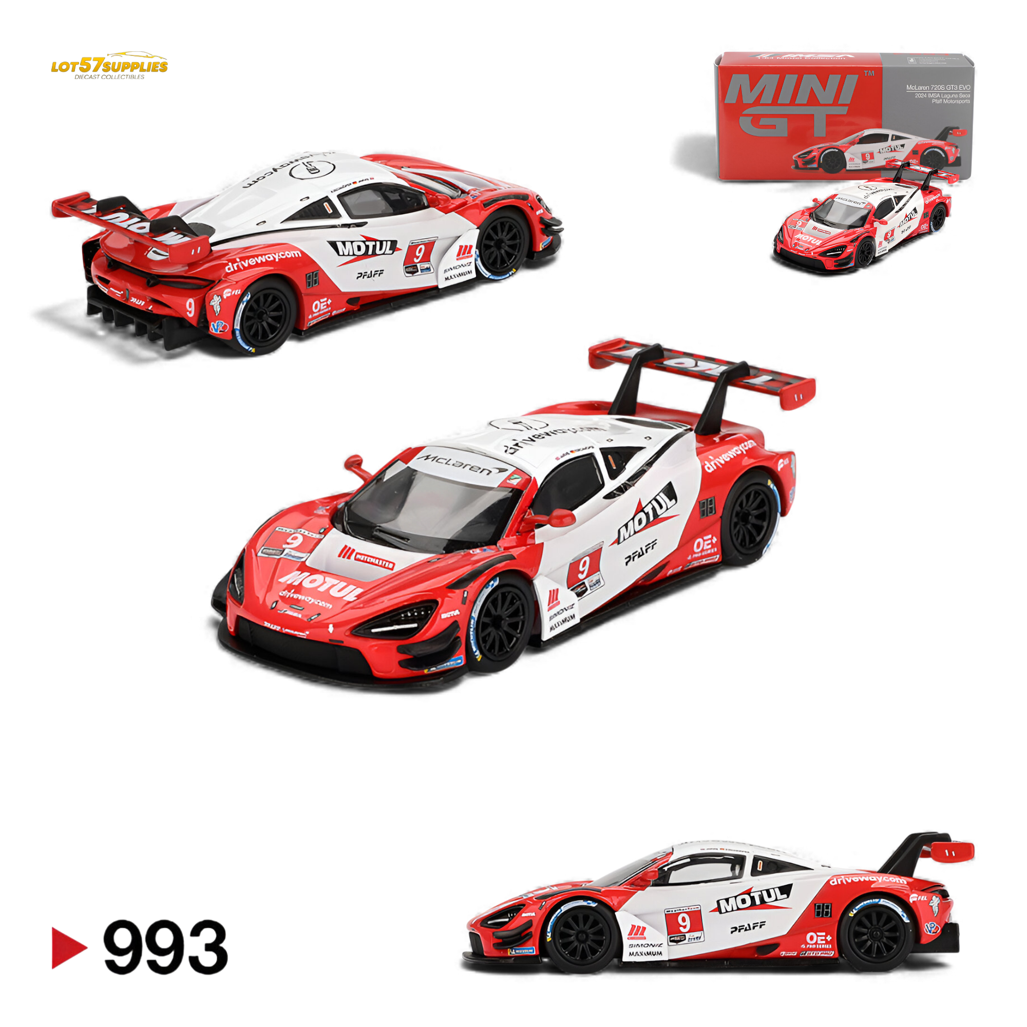 Mini GT McLaren 720S GT3 Evo Pfaff 1:64