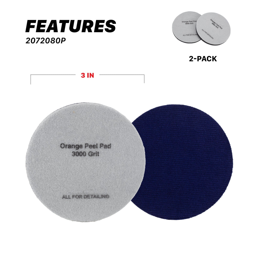 Orange Peel Pads - 2000, 3000 Grit (2 Pack)