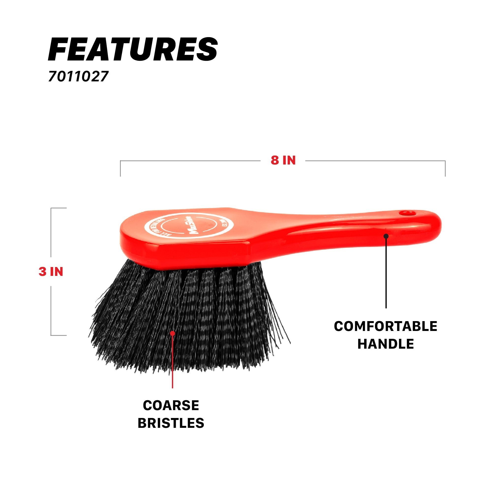 Deep Clean Brush | Heavy-Duty Wheel and Carpet Cleaning Brush