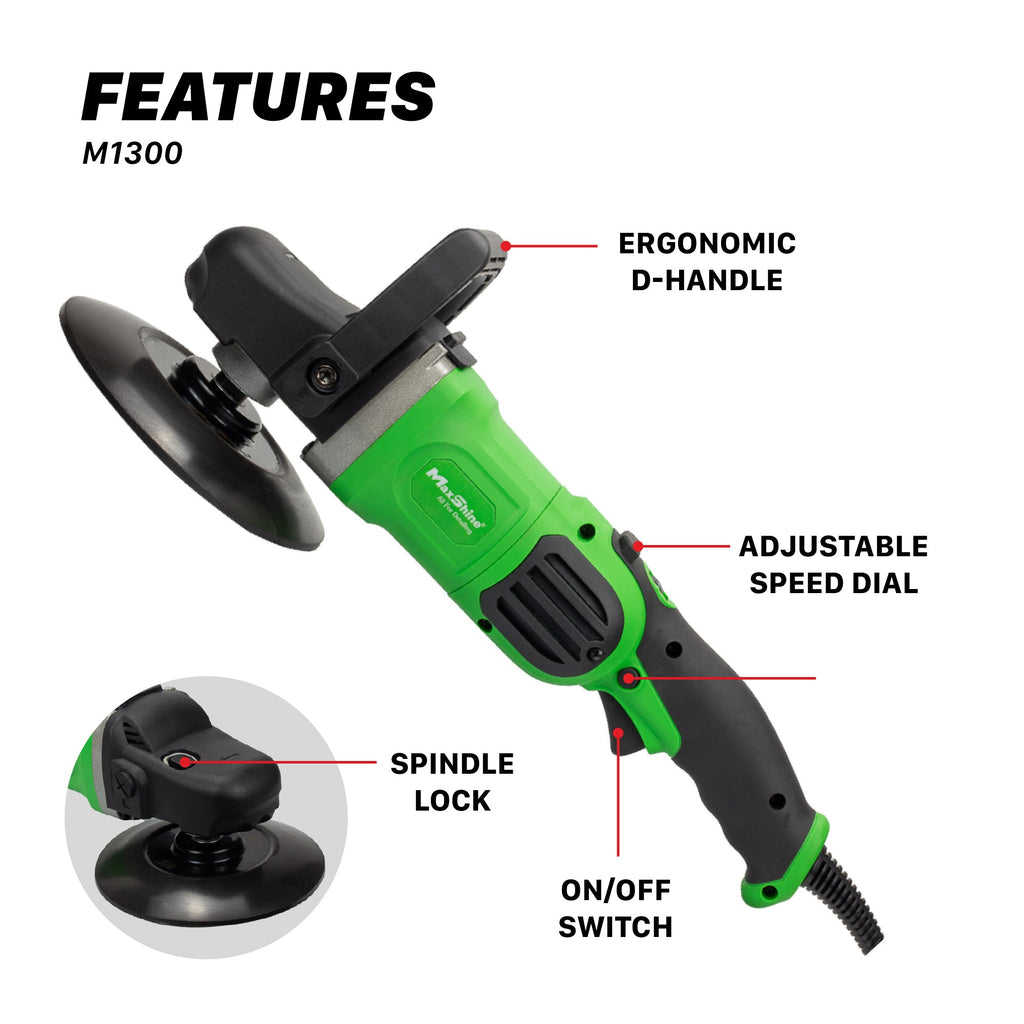 Rotary Polisher | M1300 Pro - 7in Plate, 1300W