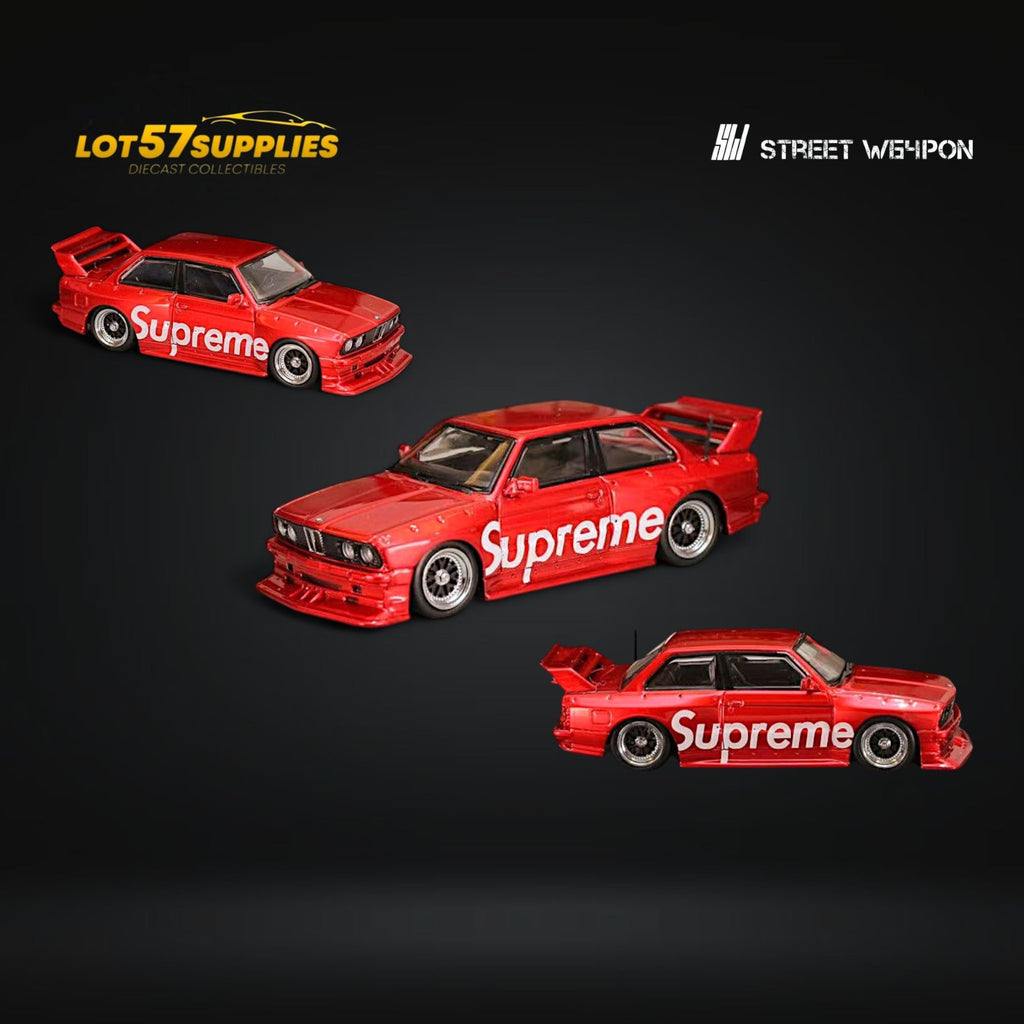 Street Weapon BMW E30 SUP Red Livery 1:64