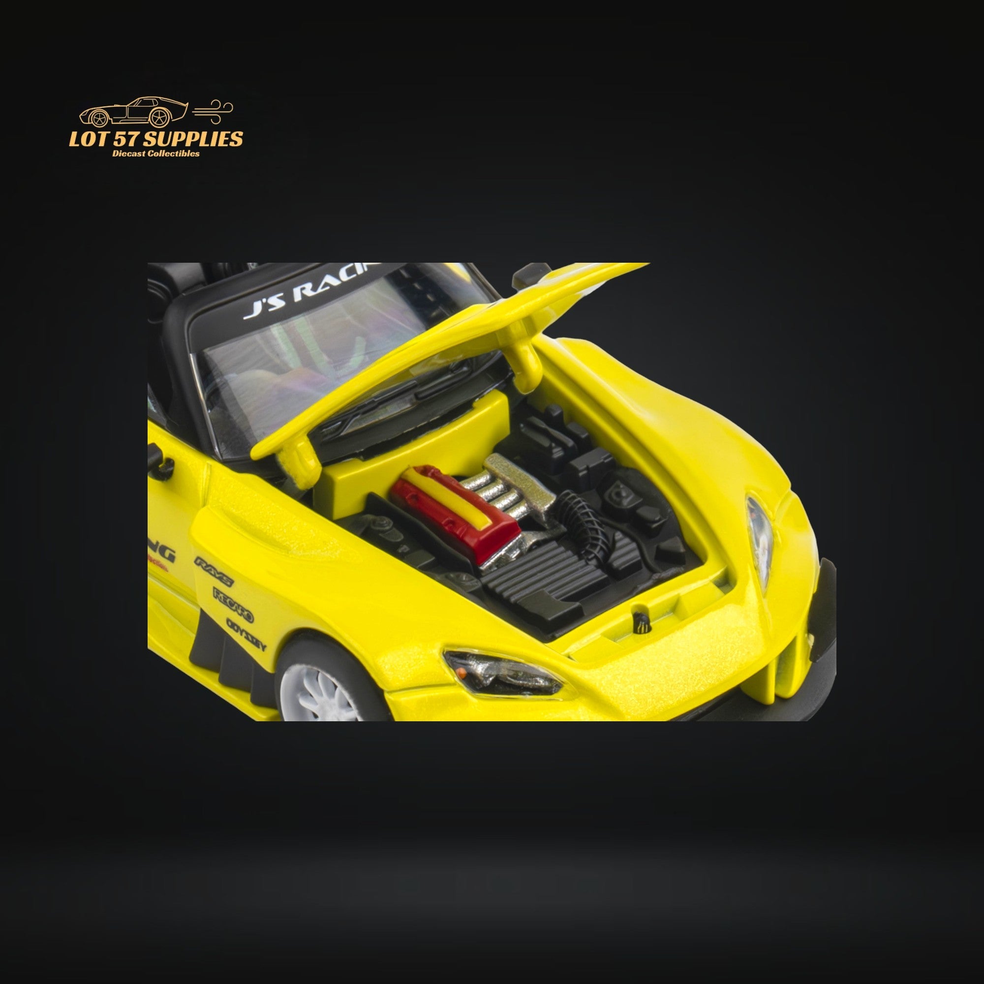 MicroTurbo Honda S2000 JS Racing Indy Yellow Pearl 1:64