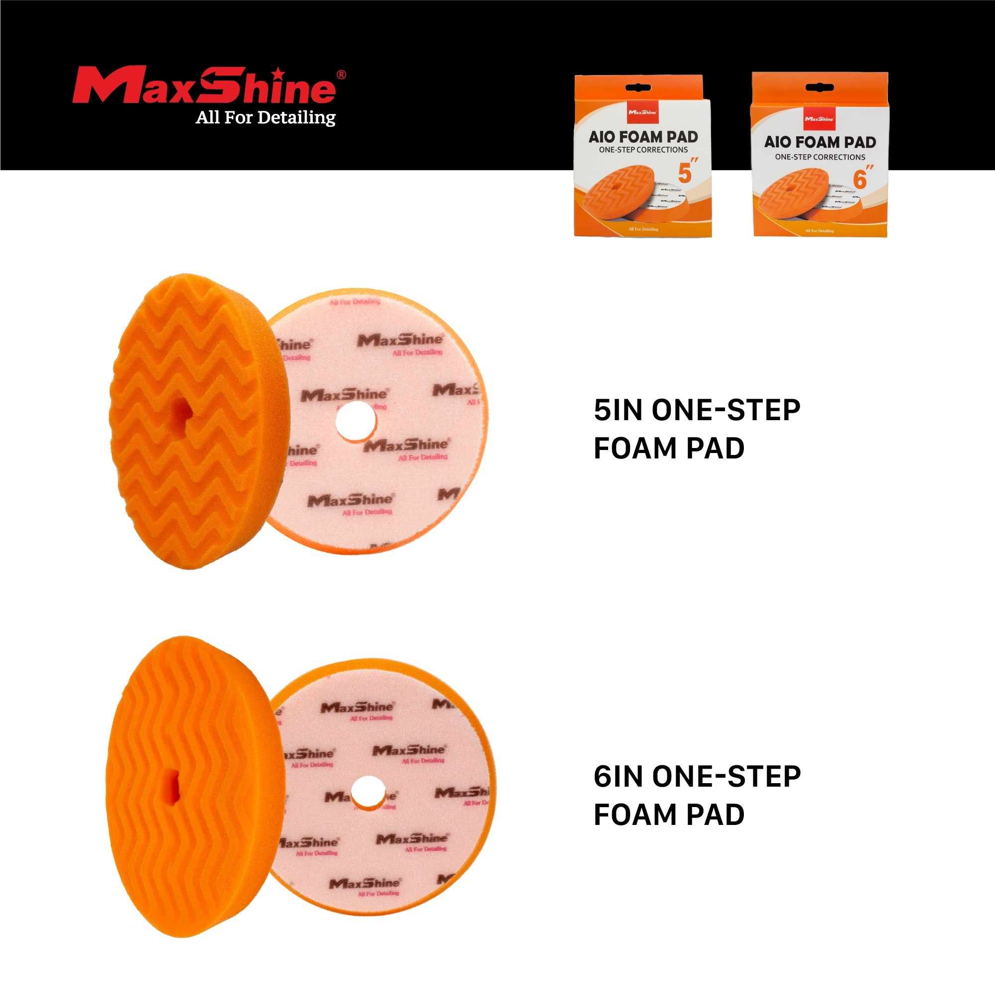 Foam Cutting Pad | AIO Foam Cutting & Polishing Pad - 5in, 6in