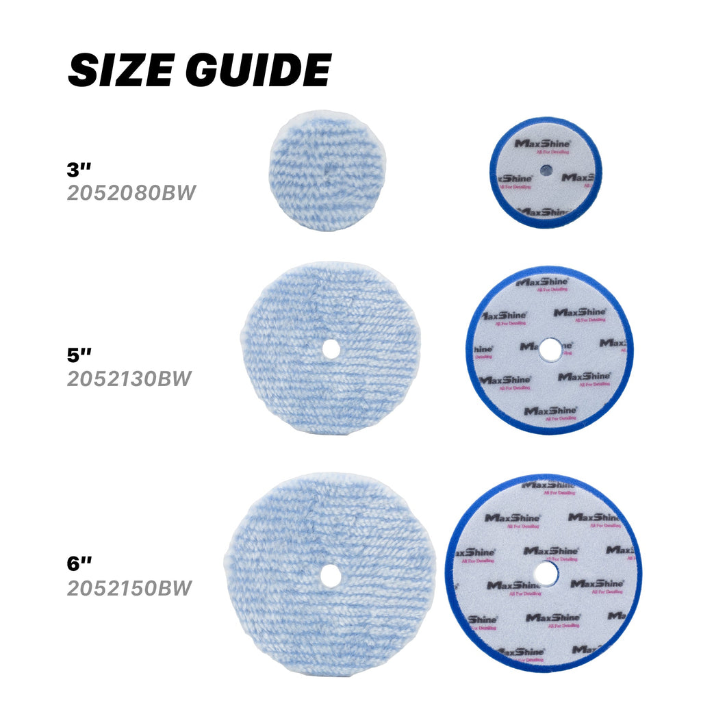 Synthetic Wool Pads - 3in, 5in, 6in
