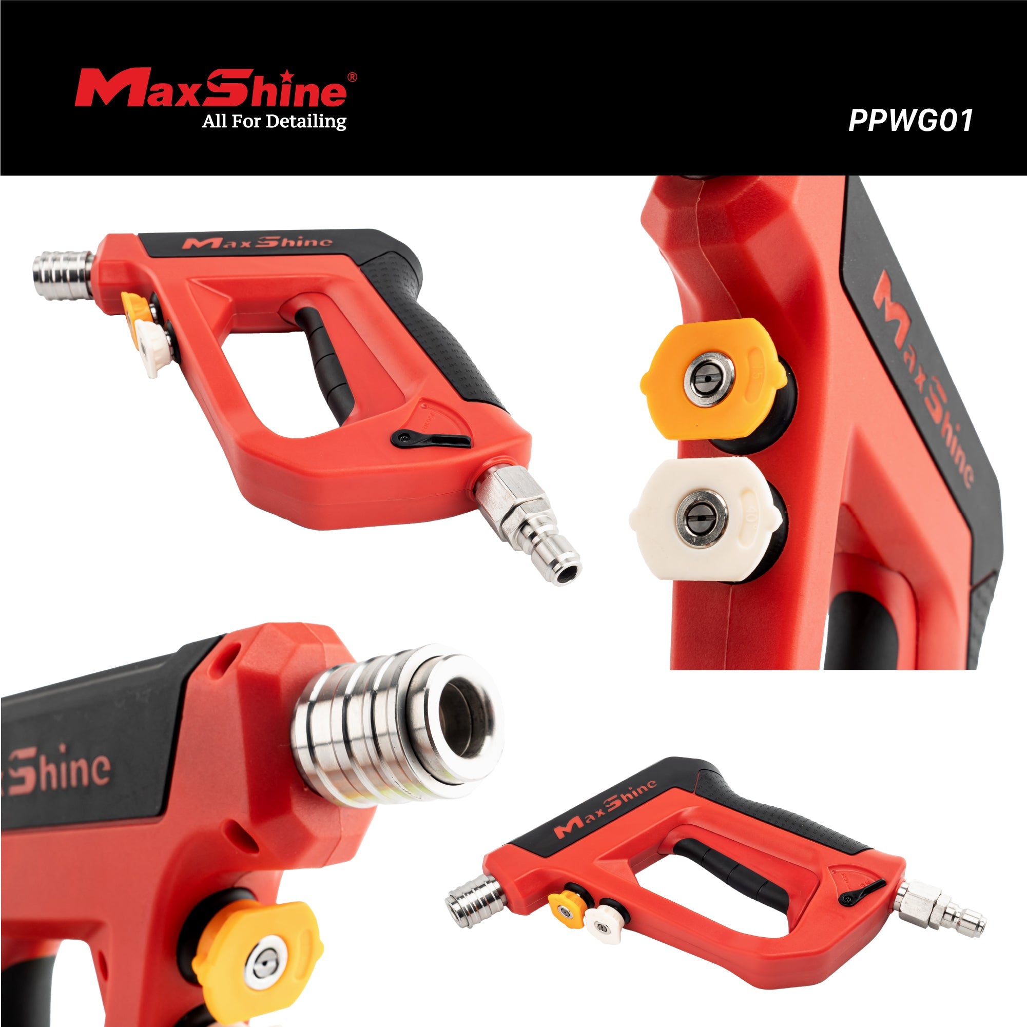 Pressure Washer Gun - Short Wand