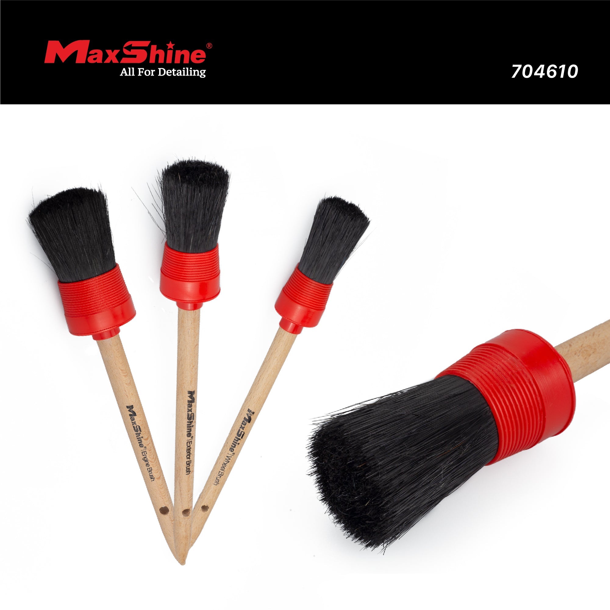 Auto Detailing Brush Set by MaxshineUSA