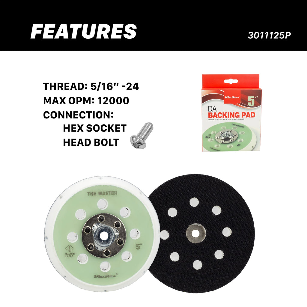 6 inch DA Backing Plates | Pro Series Dual Action Backing Plates - M15 Pro, M21 Pro