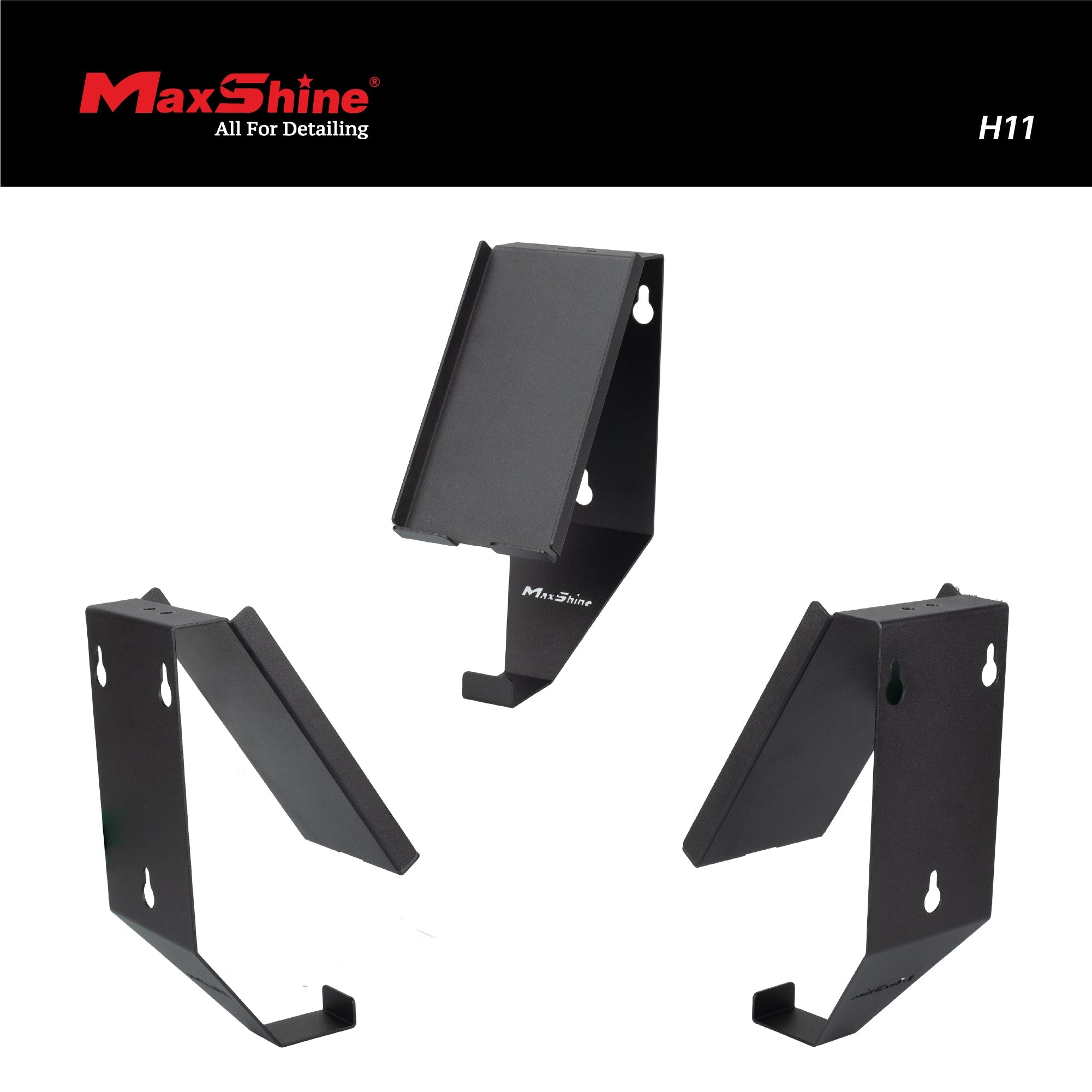 Wall Mount Phone Holder and Headphone Rack