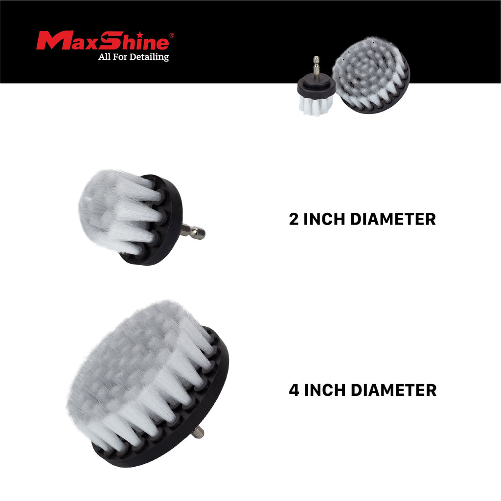 Soft Leather & Fabric Drill Brush Set