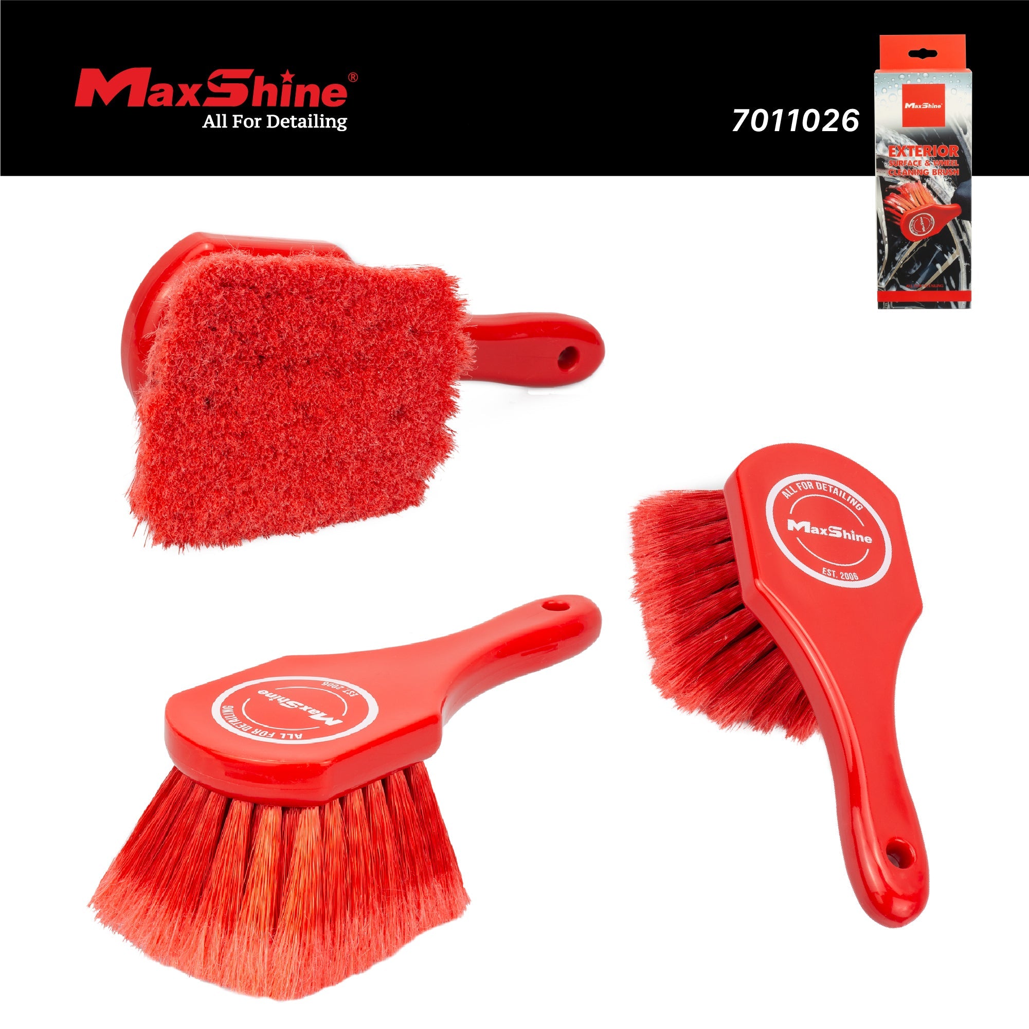 Car Wheel Brush | Exterior Surface and Wheel Cleaning Brush