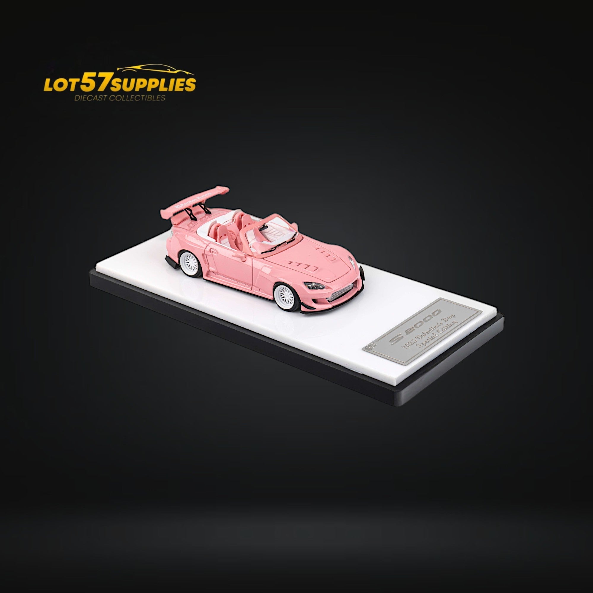MicroTurbo Honda S2000 Rocket Bunny Valentine's Pink 1:64