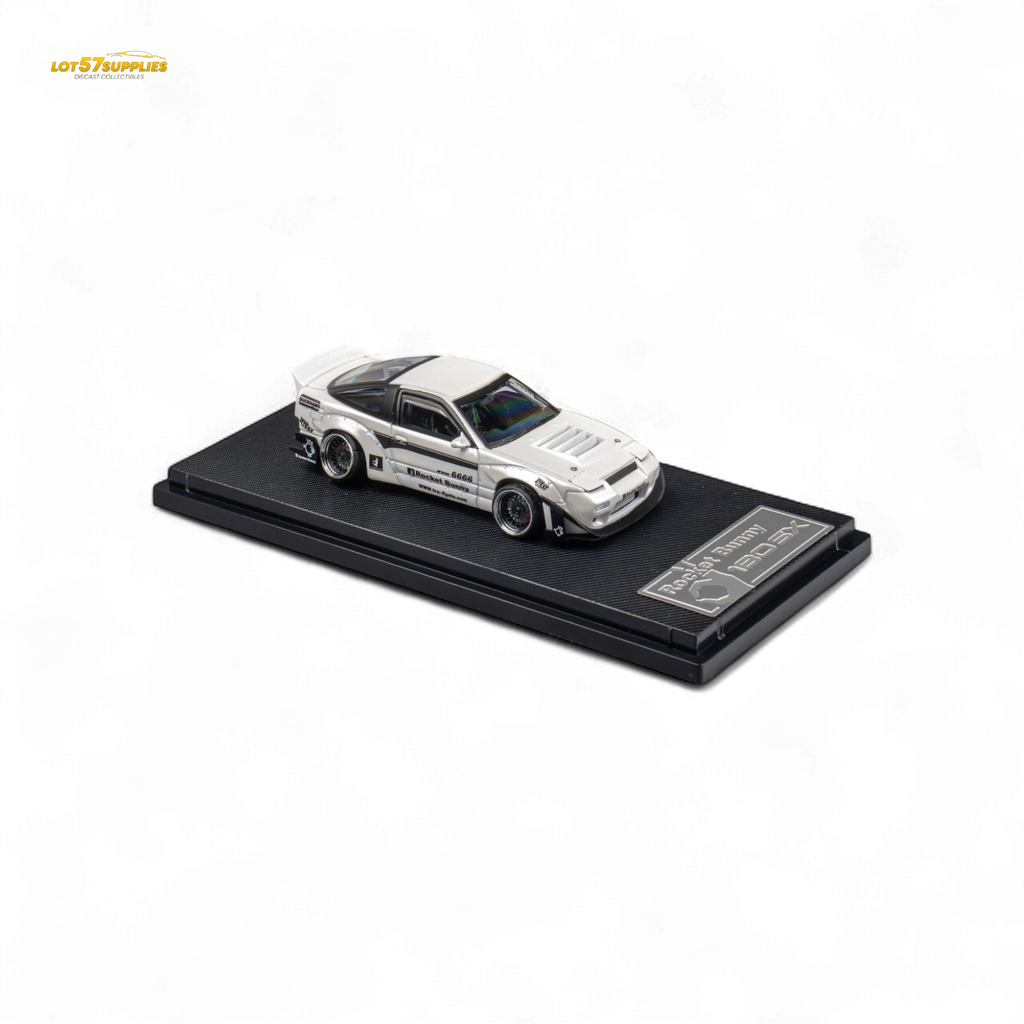 MicroTurbo Nissan 180SX Pandem Rocket Bunny White 1:64