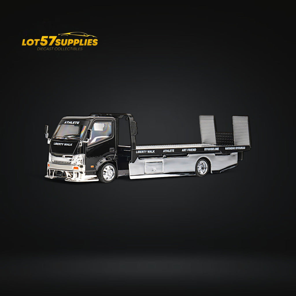 MicroTurbo HINO 300 Custom Flatbed Truck 1:64