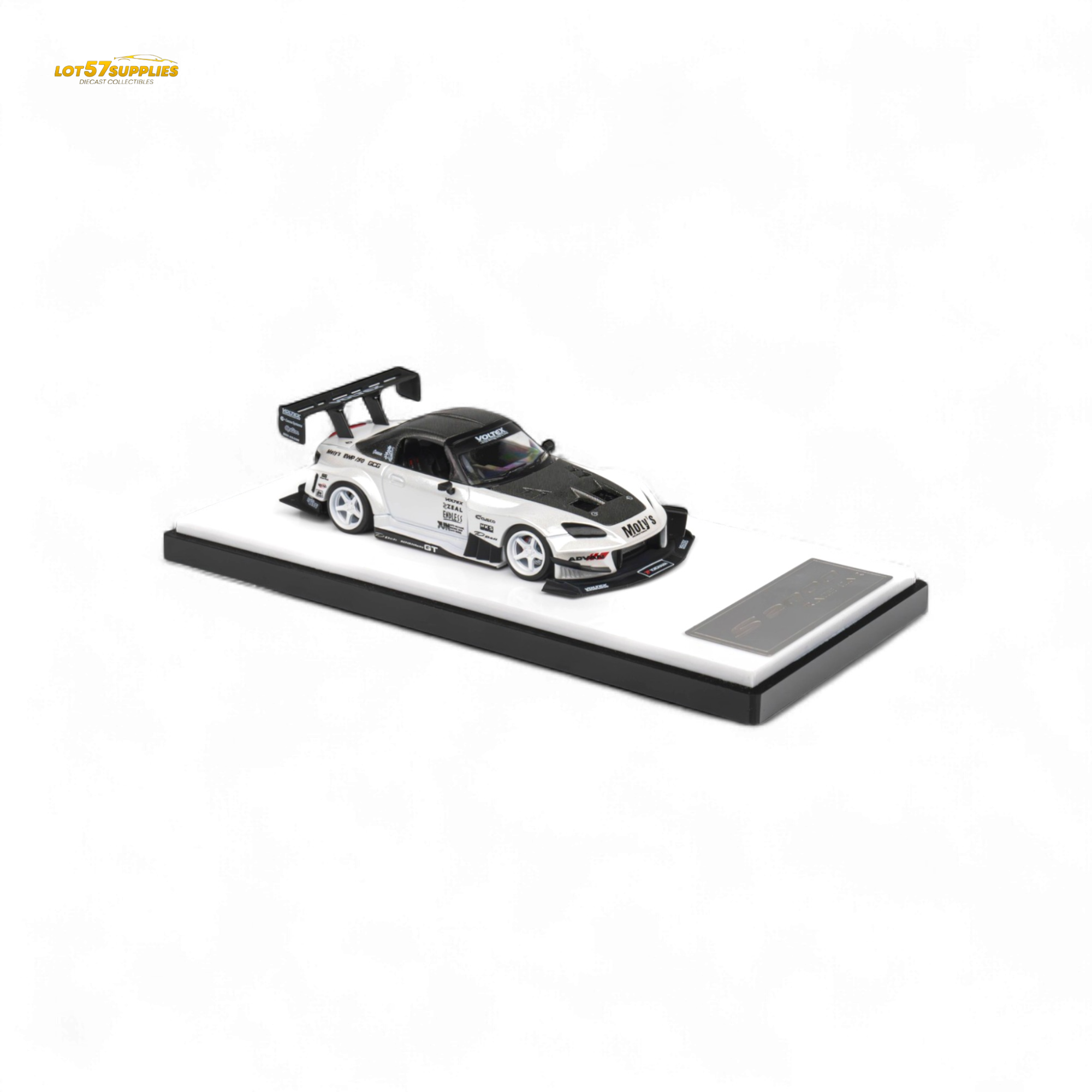 MicroTurbo Honda S2000 Metallic White 1:64